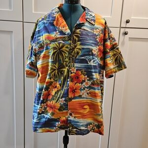 Vibrant Hawaiian Shirt with Tropical Print